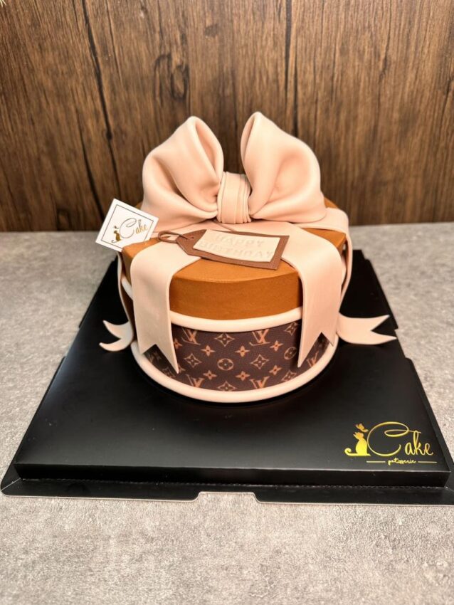 Elevate Luxury Celebrations LV Gift Box Cake ICake Melbourne ICake