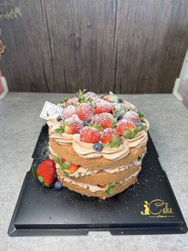 Indulge In Delight Scrumptious Strawberry Chocolate Naked Cake By