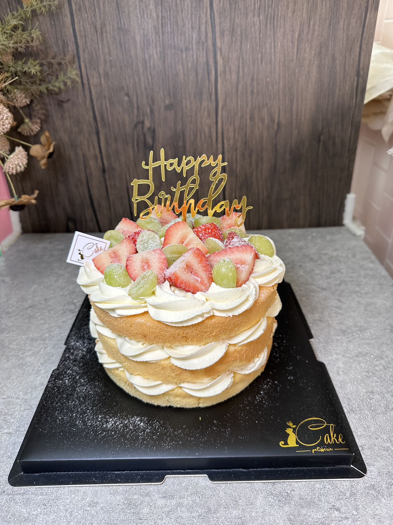 Berry Elegance Unveiled: Indulge in the Freshness of Our Strawberry Naked Cake - A Sweet Symphony of Flavor!