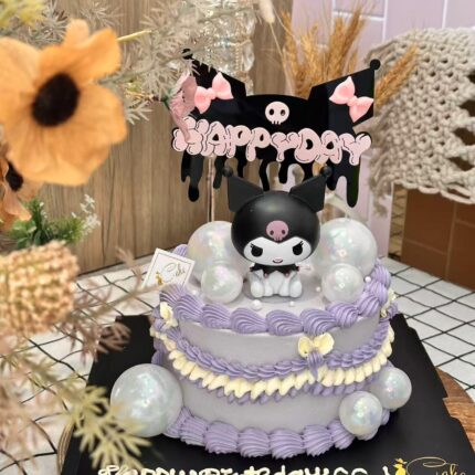 Alternative view of Kuromi Vintage Cake: Unique Designs by iCake Melbourne