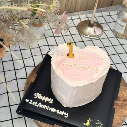Alternative view of Express Love Deliciously: Number and Heart Wording Cake | iCake Melbourne