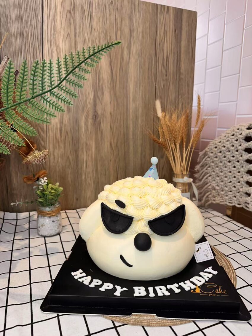 Cool Doggy Delight – Trendy Dog Birthday Cake with Sunglasses–  iCake Melbourne - Image 2