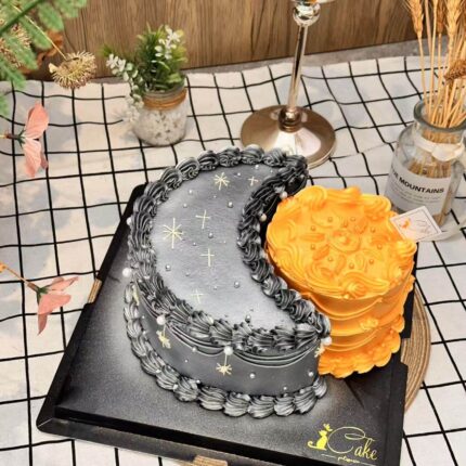 Alternative view of Sun and Moon Harmony Cake | iCake Melbourne