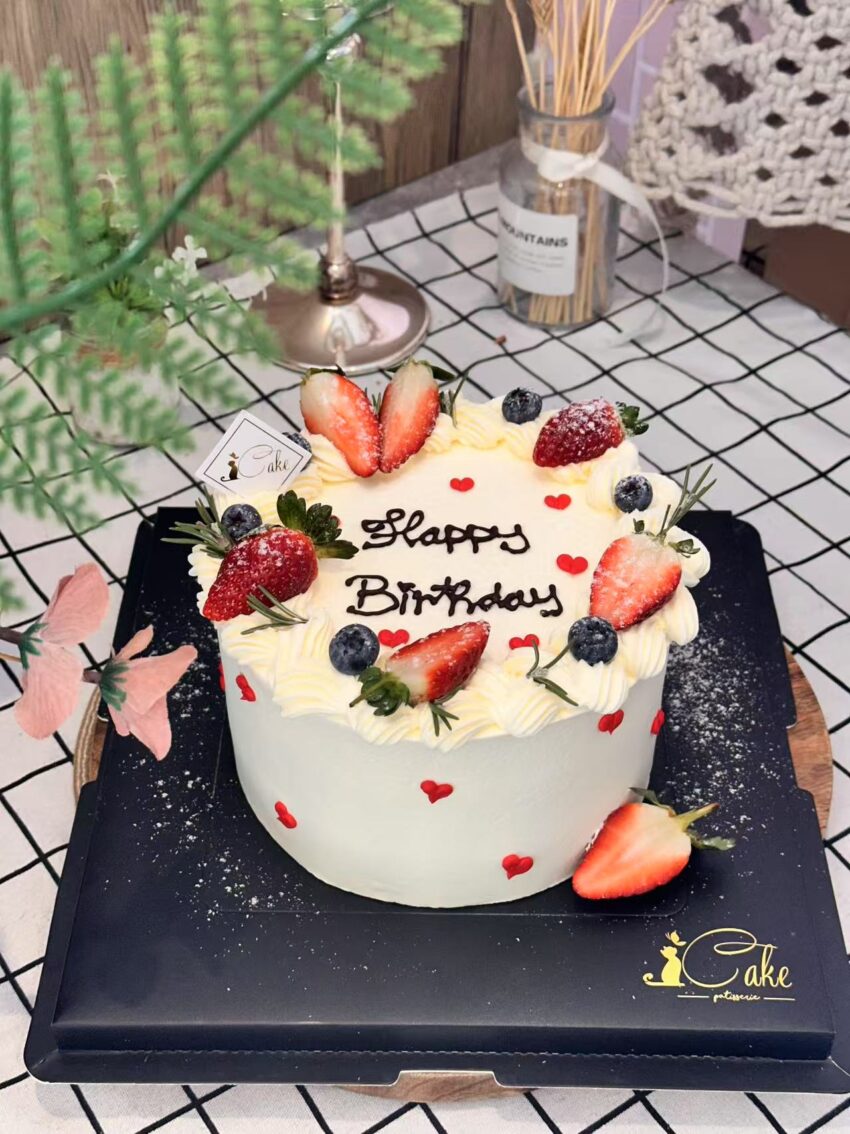Sweet Heart Berry Cake – Vanilla Fruit Birthday Cake | iCake Melbourne - Image 2