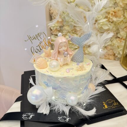 Alternative view of Mermaid Ocean Birthday Cake | iCake Melbourne