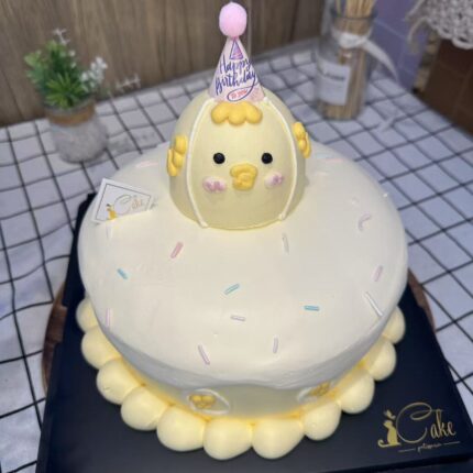 Alternative view of Cute Chicken Cartoon Cake | iCake Melbourne
