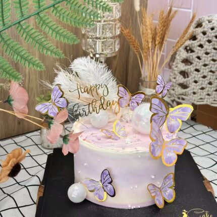 Alternative view of Enchanted Butterfly Cake – Elegant, Whimsical Celebration Cake | iCake Melbourne