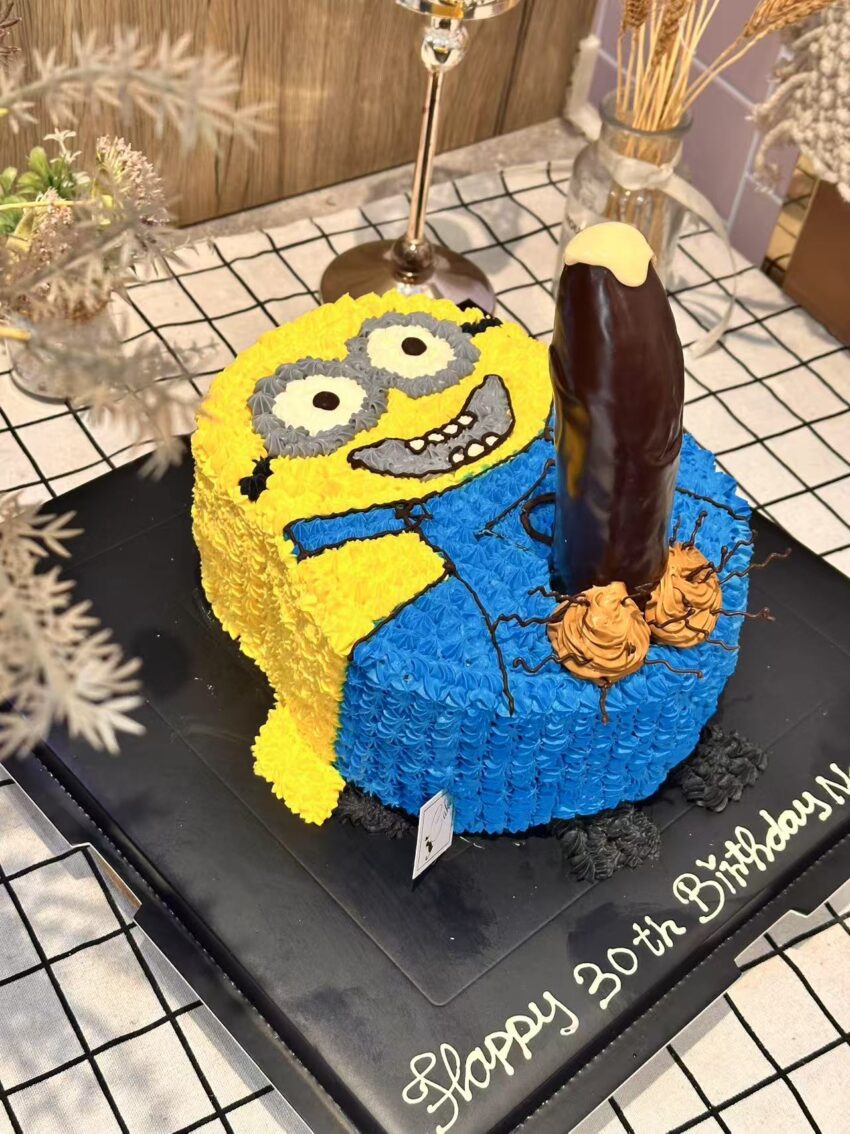 Naughty Minion Cake – Adult Birthday Cake Fun from iCake Melbourne