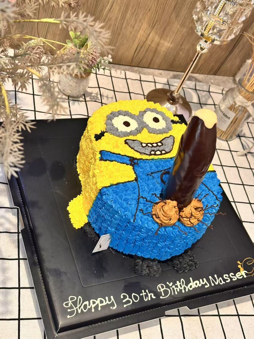 Naughty Minion Cake – Adult Birthday Cake Fun from iCake Melbourne - Image 2