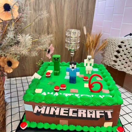 Alternative view of Minecraft Birthday Cake – Custom Gaming Cake in Melbourne